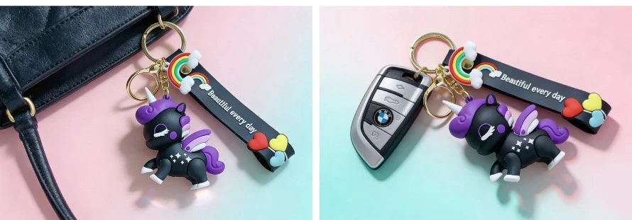 cute unicorn keychain 2